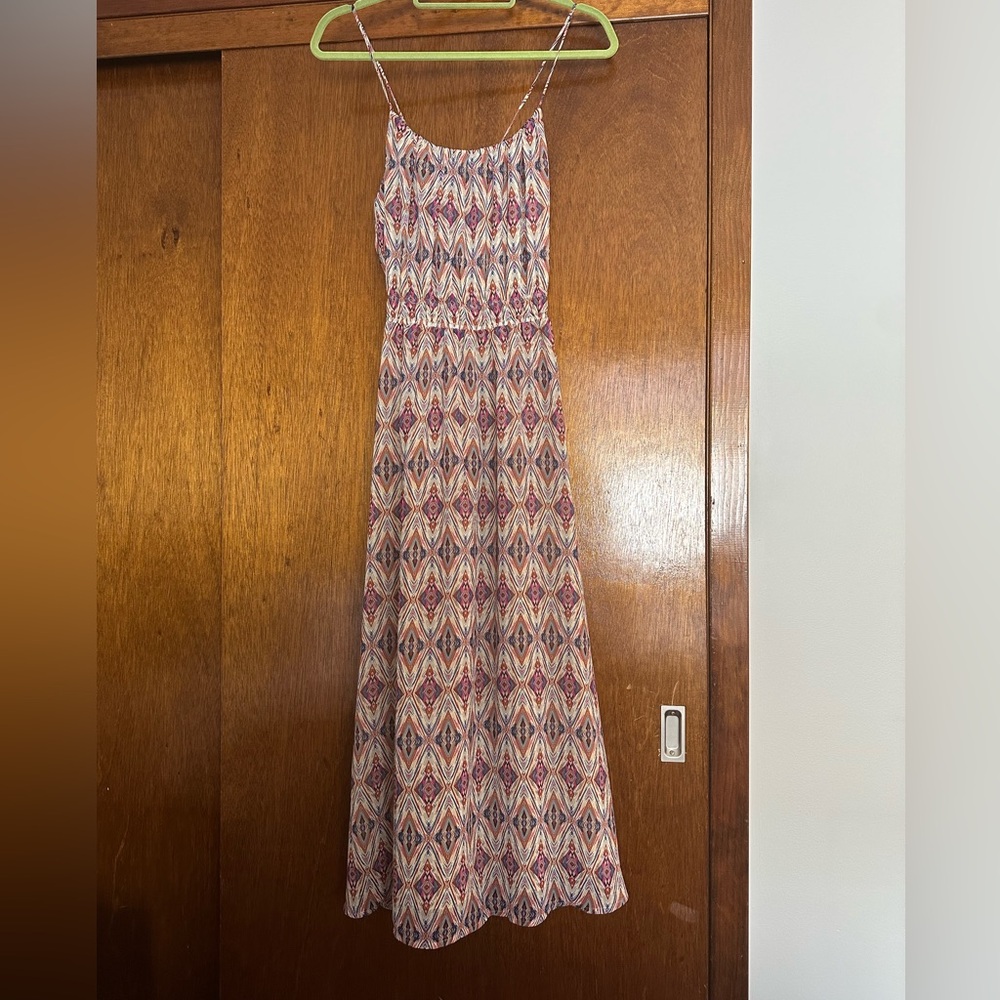 Banana Republic Patterned Midi Dress
